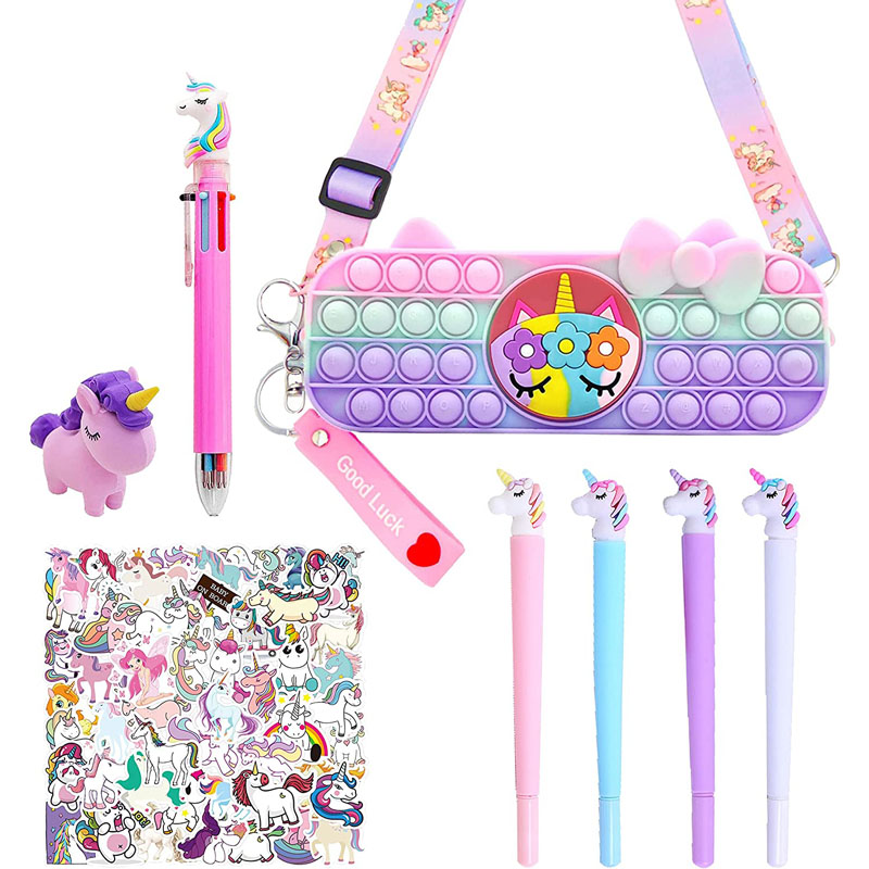 Unicorn Pencil Case Unicorn Tuhoe Tautuhi mo nga Kotiro